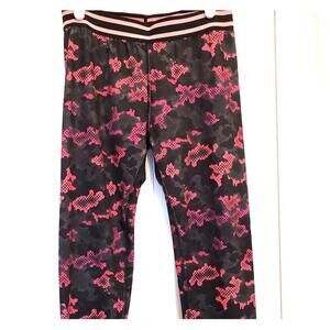 Girls (coral/purple camo) leggings